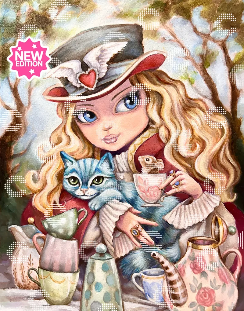Diamond Painting - Denise Ferragamo - Wonderland tea party