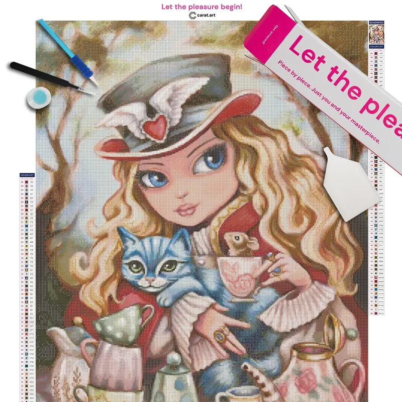 Diamond Painting - Denise Ferragamo - Wonderland tea party