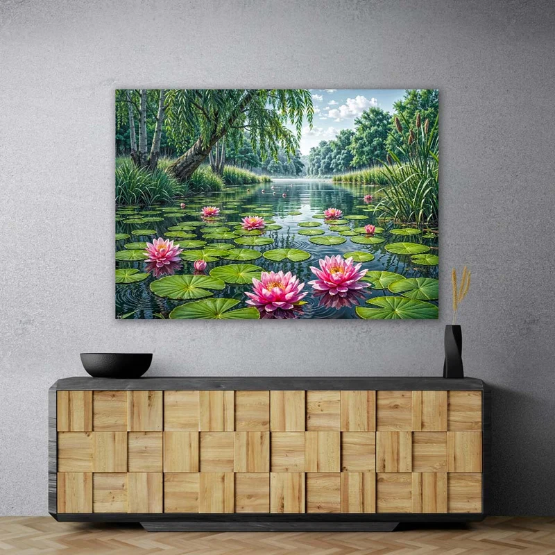 5D Diamond Painting – Seerosentraum der Liora