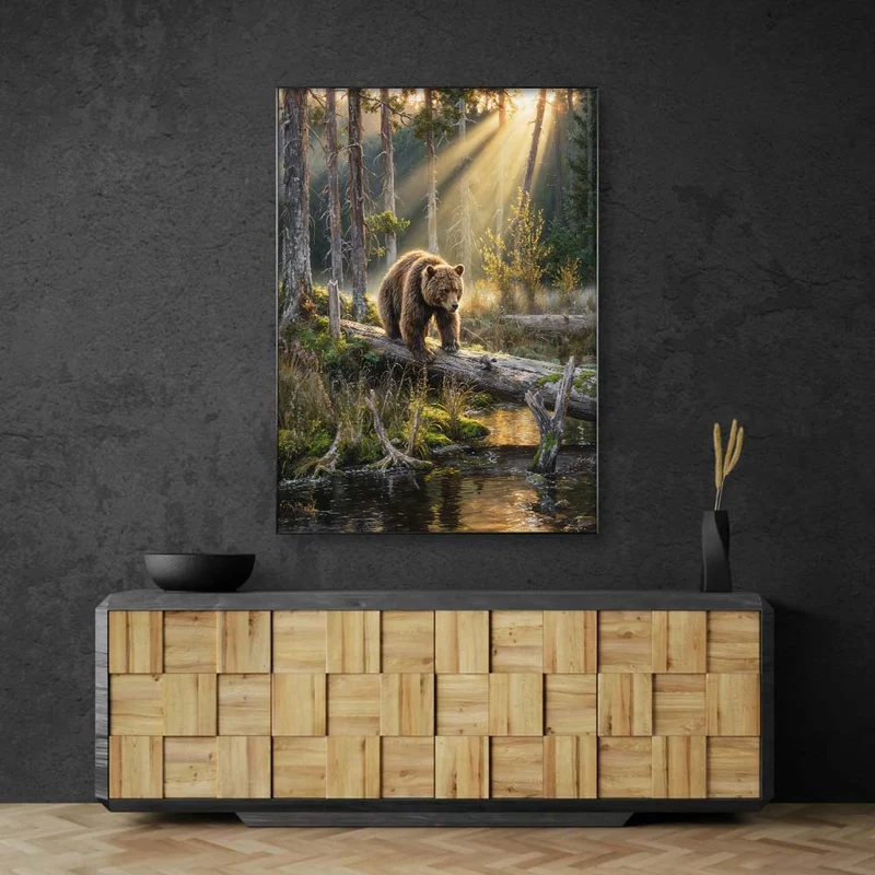 5D Diamond Painting – Morgengold mit Bärenherz