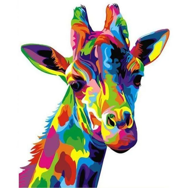 Malen nach Zahlen Giraffe