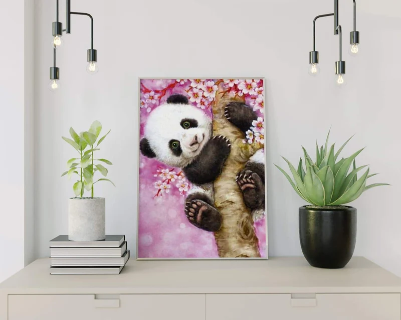 Malen nach Zahlen Panda