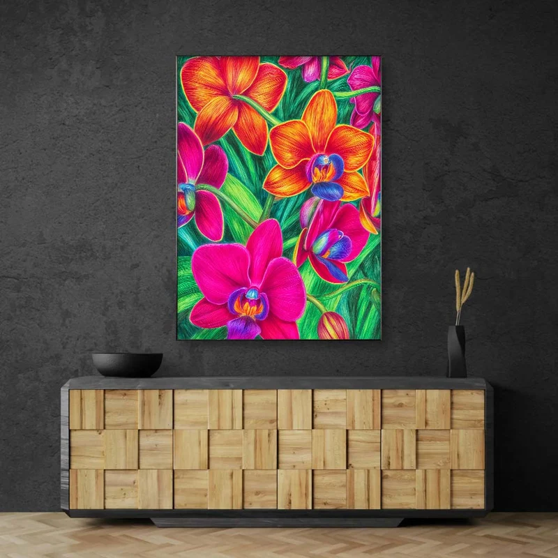 5D Diamond Painting – Tropenzauber der Orchideen