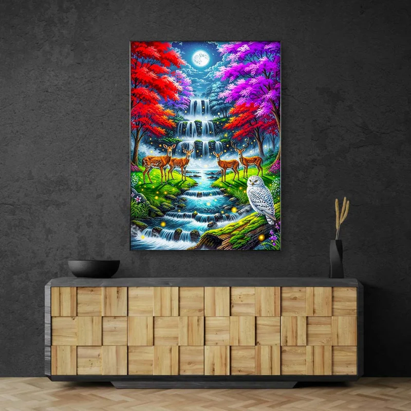 5D Diamond Painting – Nachtzauber im Feenwald