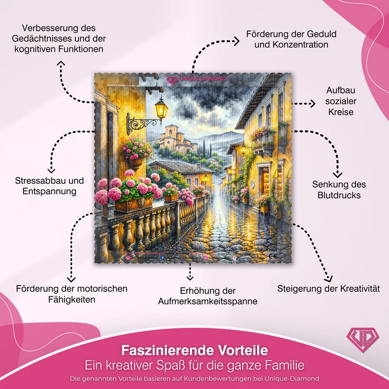 5D Diamond Painting – Regentage in Toskana