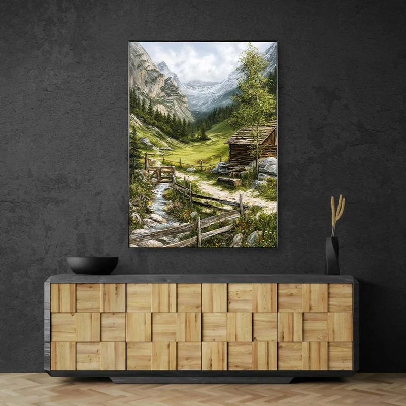 5D Diamond Painting – Alpengrüße am Morgen
