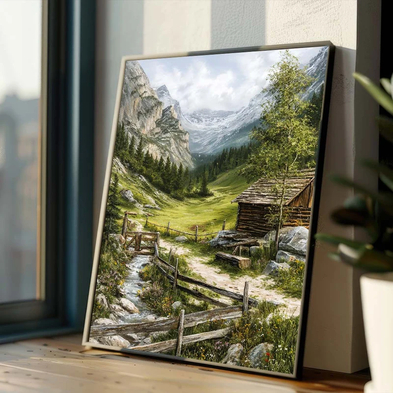 5D Diamond Painting – Alpengrüße am Morgen