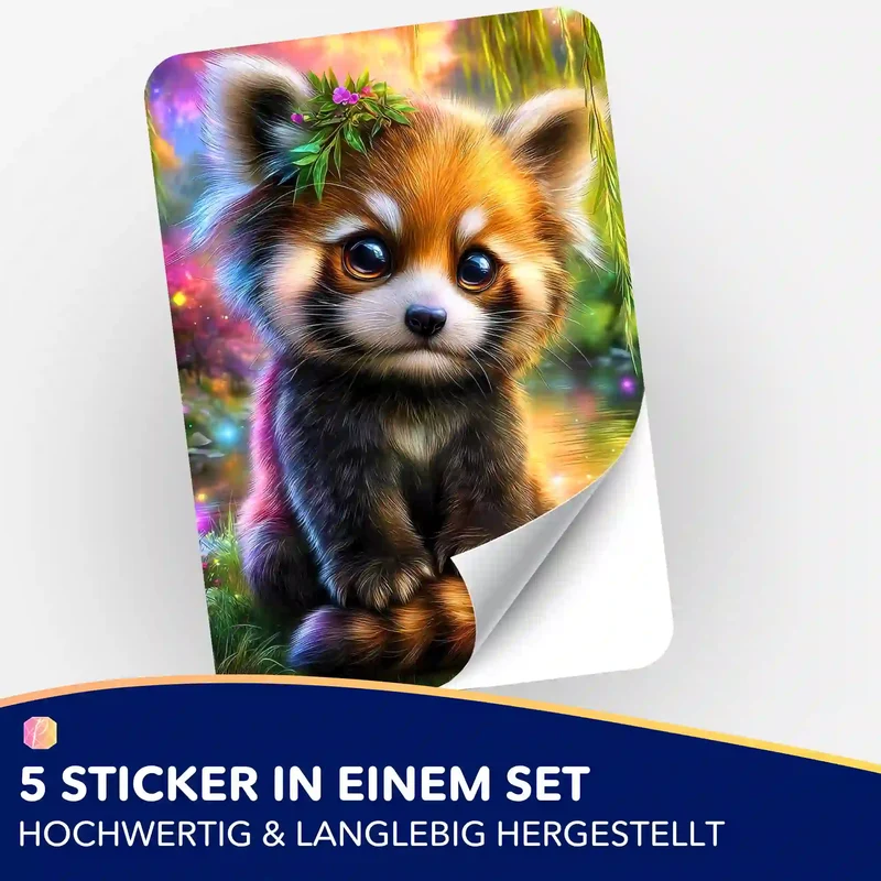 Aufkleber 5er-Set - Kind des Waldes