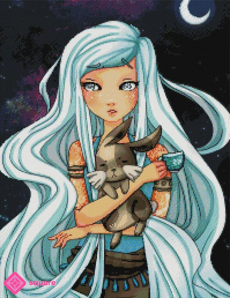 Diamond Painting - Art by Emrys - Moon flowers