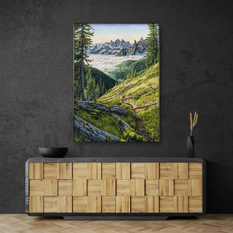 5D Diamond Painting – Pfad über den Wolken