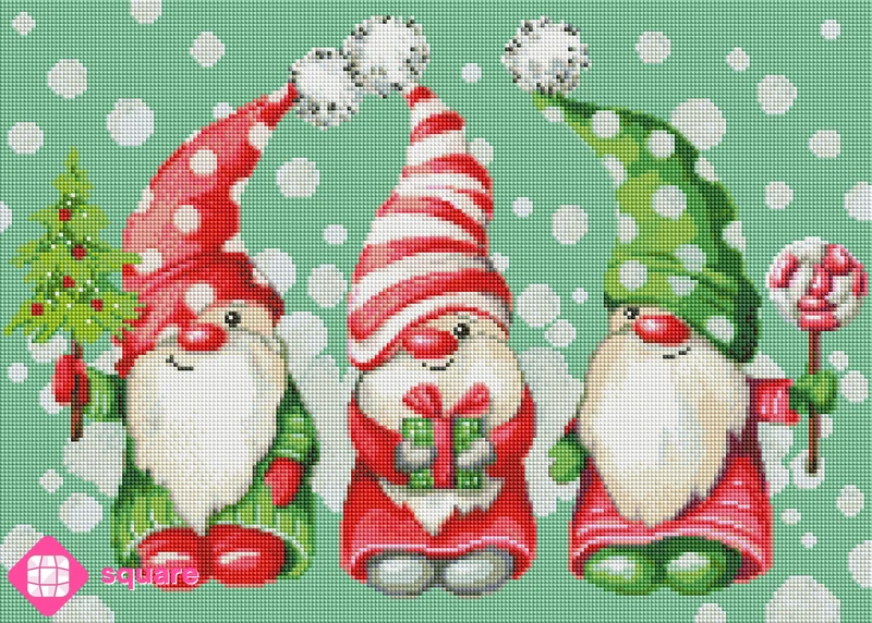 Diamond Painting - Anna Petunova - Christmas Gnomes