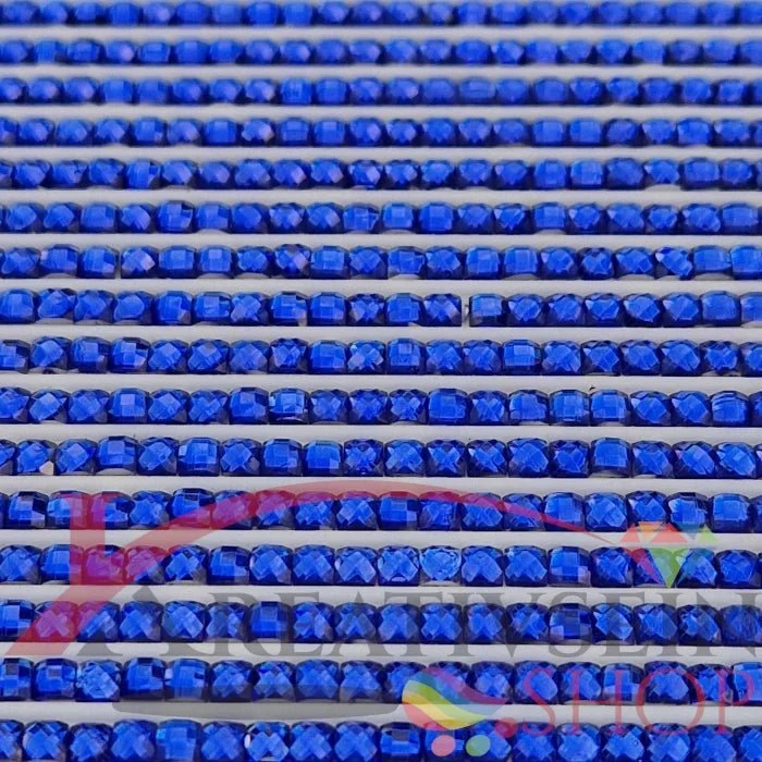 DMC 797 Royal Blue - eckige Steine - Strass - Diamond Painting