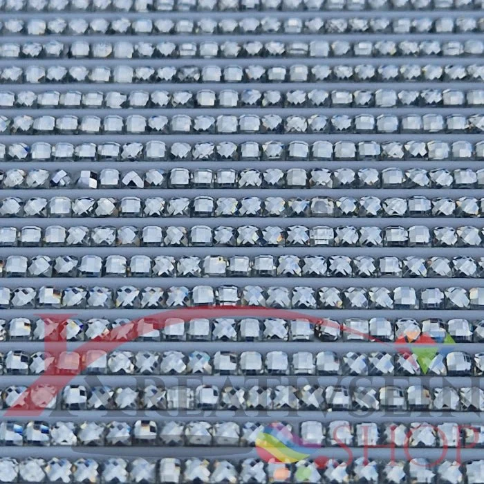 DMC 762 Pearl Grey VY LT - eckige Steine - Strass - Diamond Painting