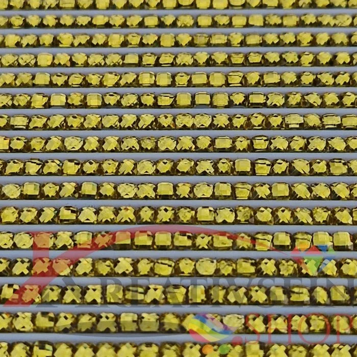 DMC 743 Yellow MED - eckige Steine - Strass - Diamond Painting