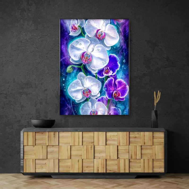 5D Diamond Painting – Orchideen im Licht der Tiefe