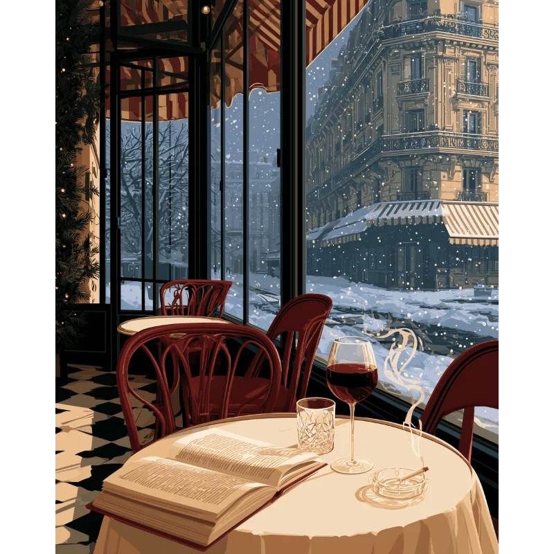 Ein Pariser Café-Abend