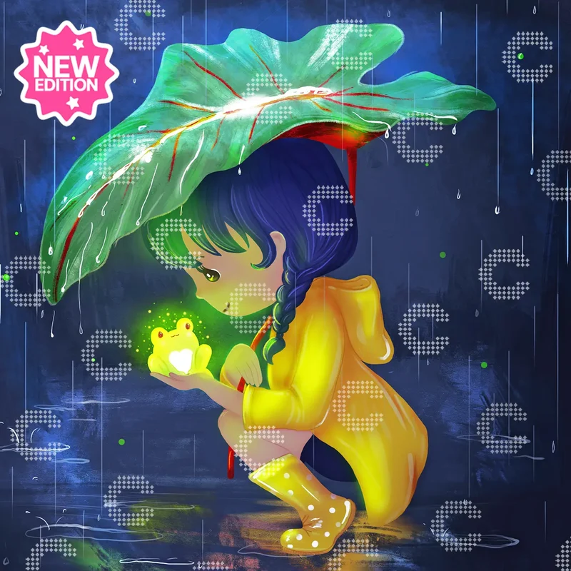Diamond Painting - Fransiska Susilo - The girl with the froggie