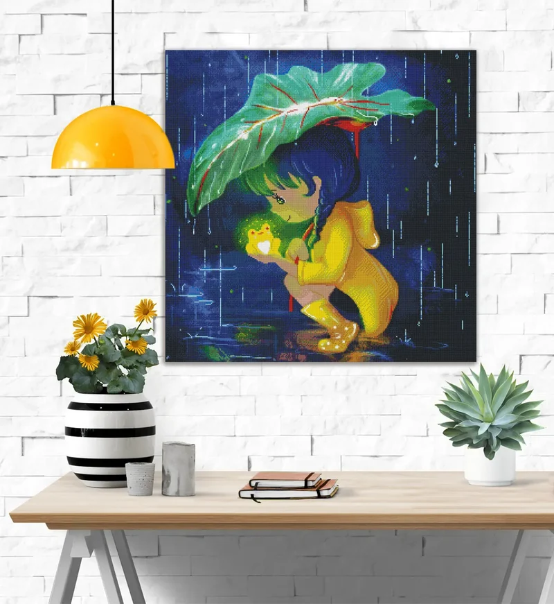 Diamond Painting - Fransiska Susilo - The girl with the froggie