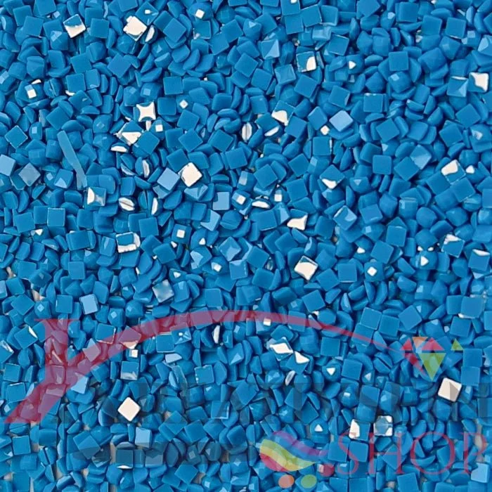 DMC 3844 Bright Turquoise DK - eckige Steine - Diamond Painting