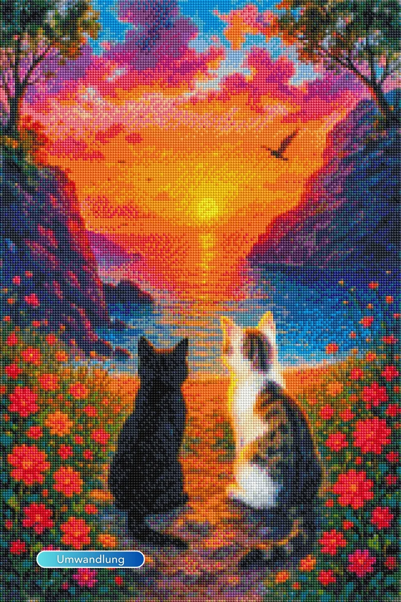 Diamond Painting Jennifer Ruschinski Special - Wir zwei Katzen