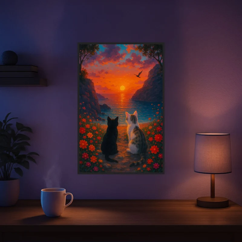 Diamond Painting Jennifer Ruschinski Special - Wir zwei Katzen