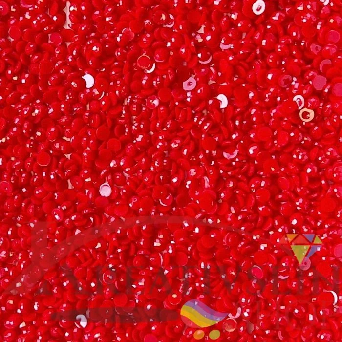 DMC 321 Christmas Red - runde Steine - Diamond Painting