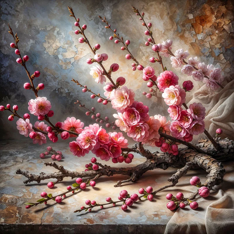 5D Diamond Painting – Kirschblüten der Stille
