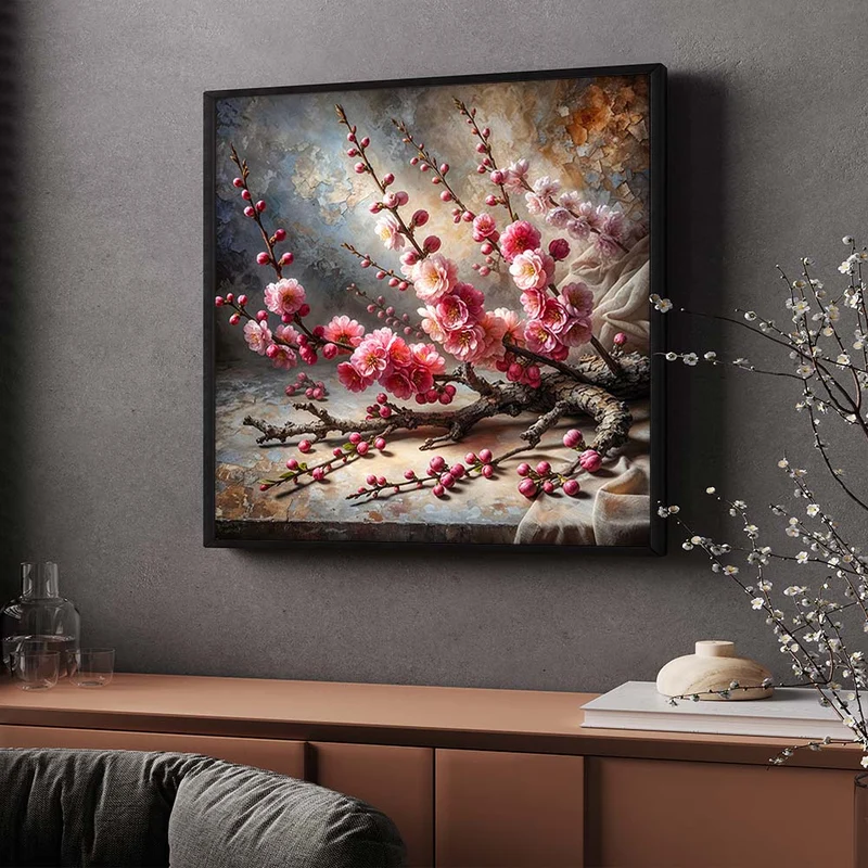 5D Diamond Painting – Kirschblüten der Stille