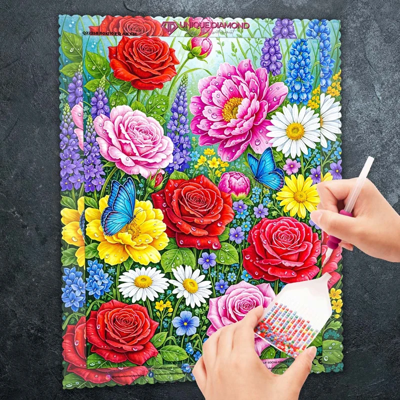 5D Diamond Painting – Garten der Farbenfreude