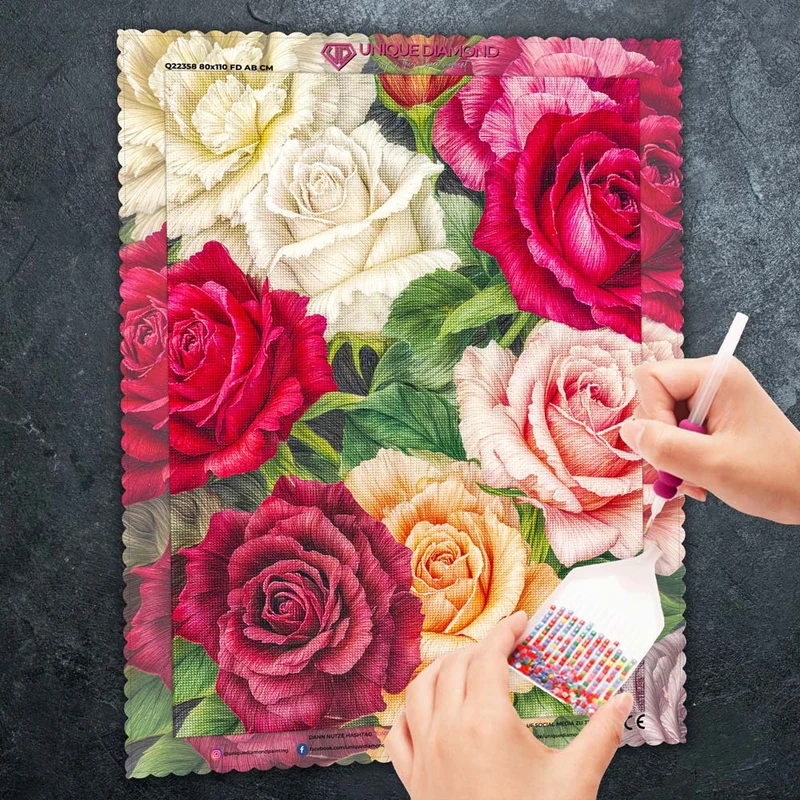 5D Diamond Painting – Rosengarten der Harmonie
