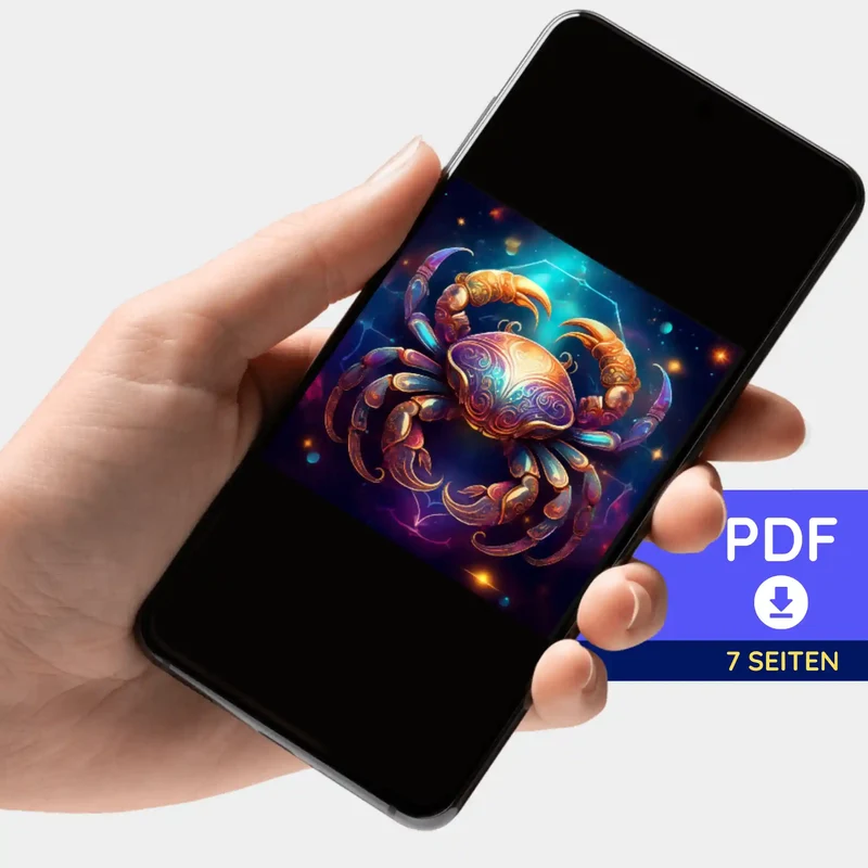 Digitale Bildmappe - Sternzeichen Krebs "Limited Edition"