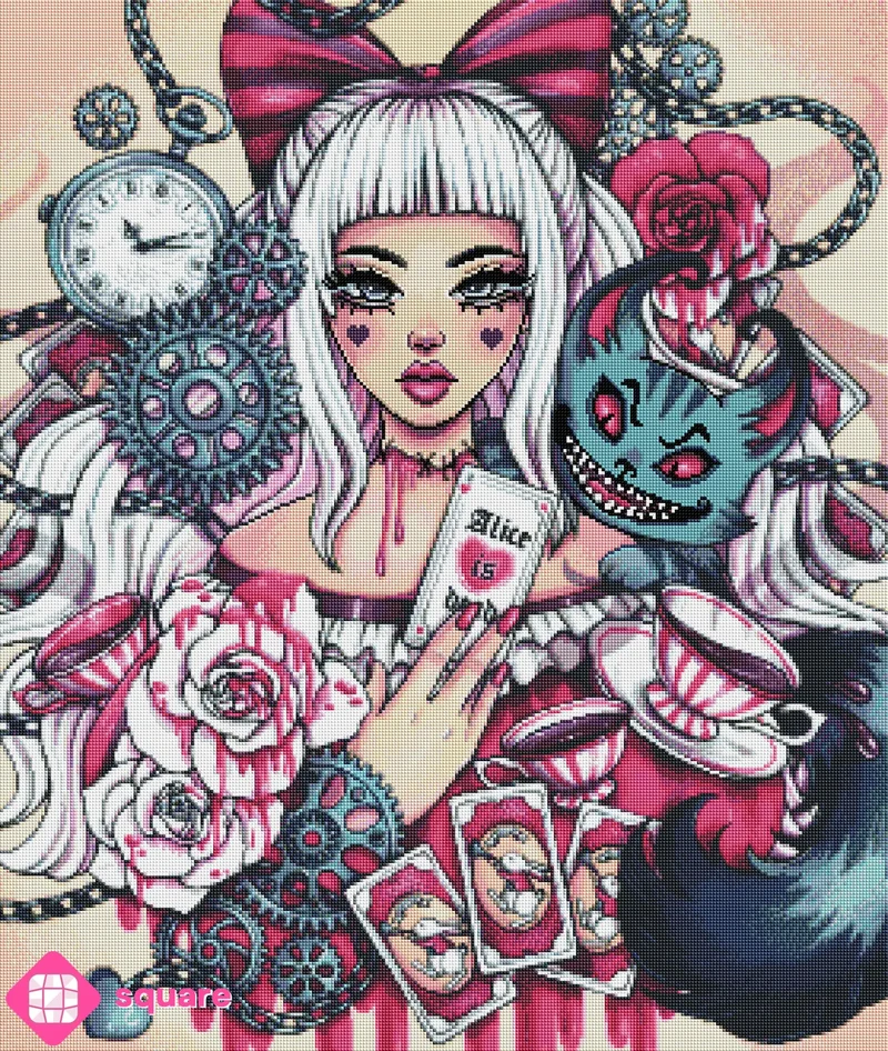 Diamond Painting - Yaroslava Guskova - Alice is dead