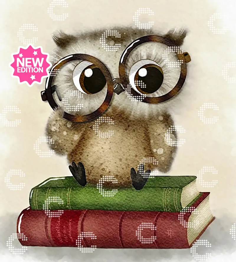 Diamond Painting - Sannadorable - Book Owl