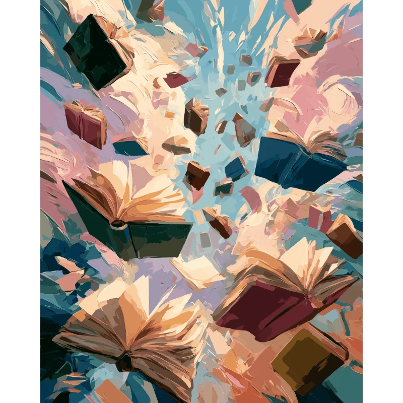 Fallende Bücher