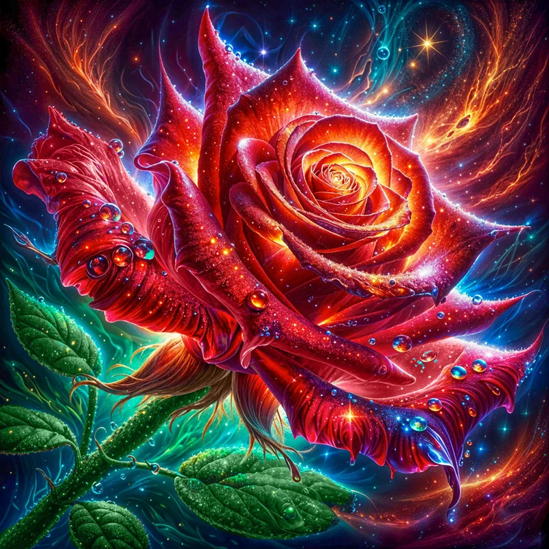 5D Diamond Painting – Galaxie der Glutrose