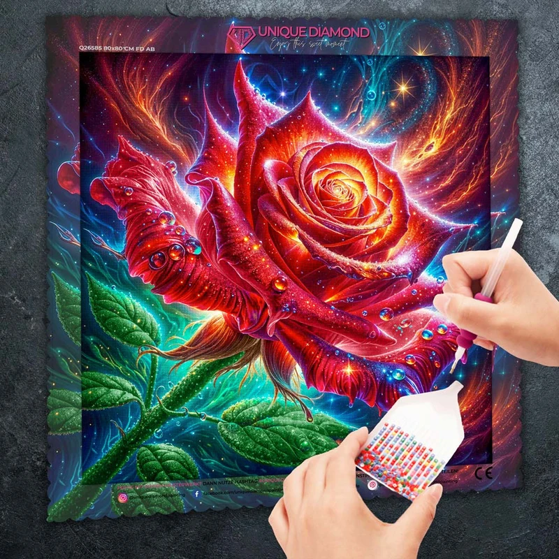 5D Diamond Painting – Galaxie der Glutrose