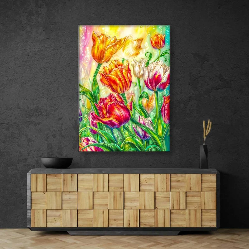 5D Diamond Painting – Frühlingspoesie der Tulpen