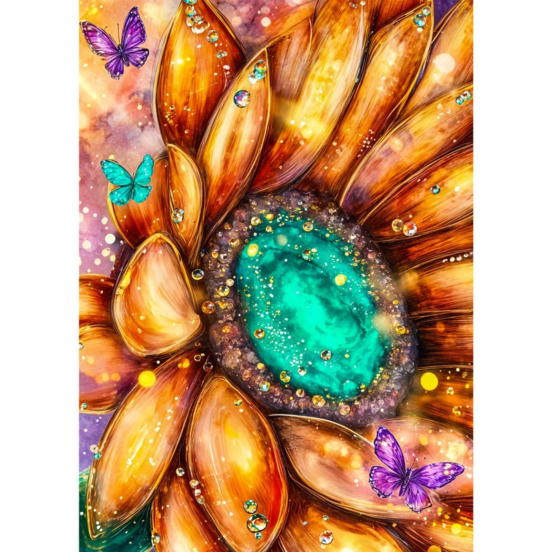 5D Diamond Painting – Sonnenblume des Lichts