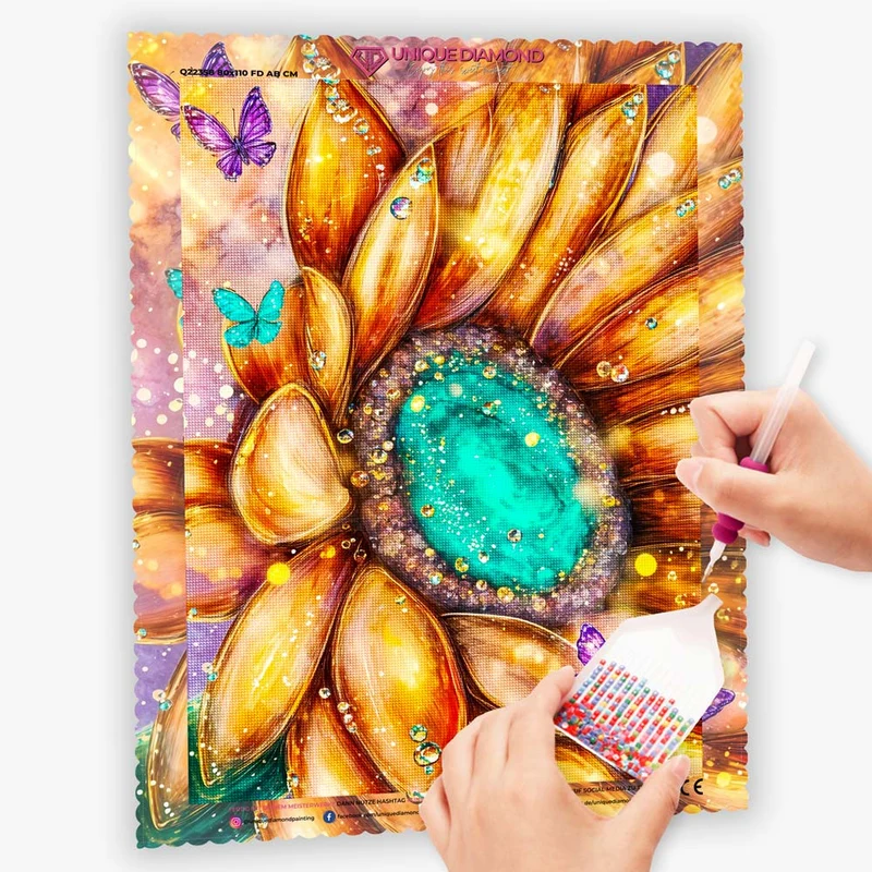 5D Diamond Painting – Sonnenblume des Lichts