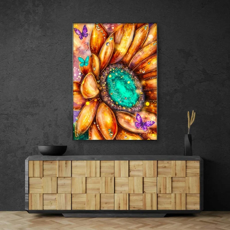 5D Diamond Painting – Sonnenblume des Lichts