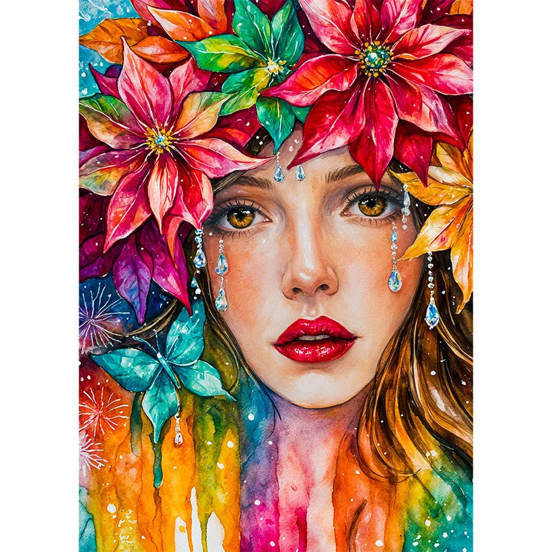 5D Diamond Painting – Tränen der Farben