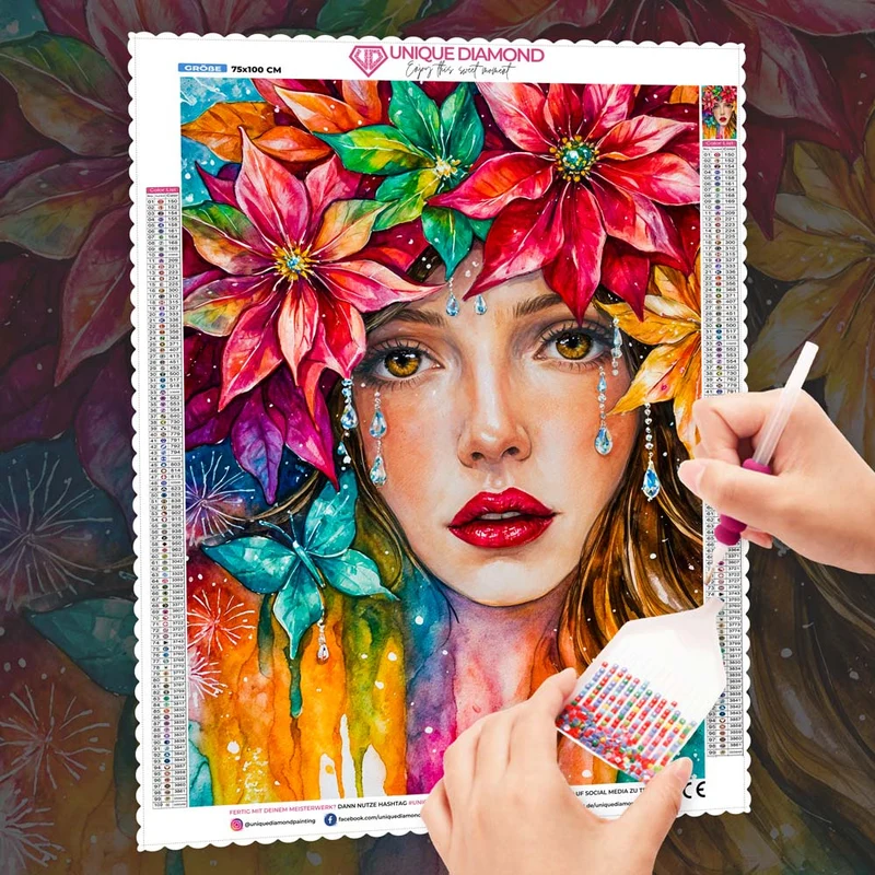 5D Diamond Painting – Tränen der Farben