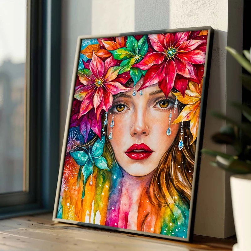 5D Diamond Painting – Tränen der Farben