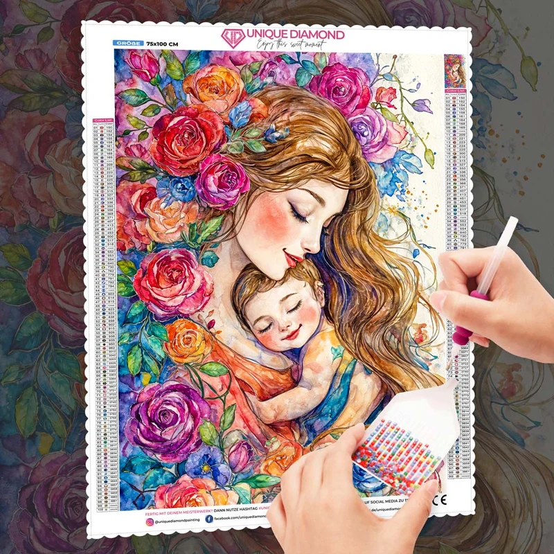5D Diamond Painting – Geborgen im Blütenzauber