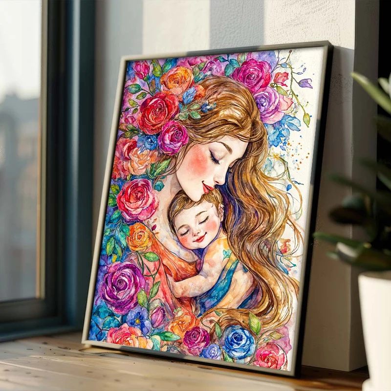 5D Diamond Painting – Geborgen im Blütenzauber