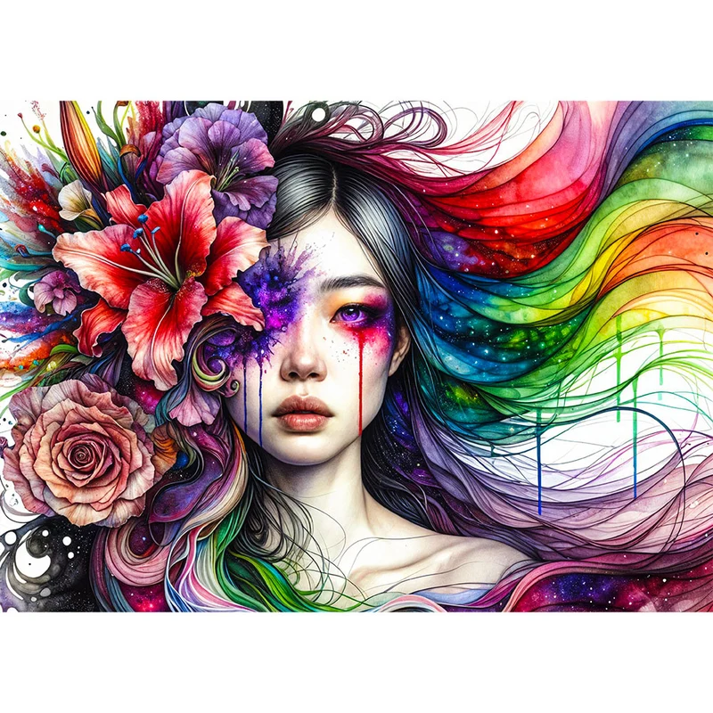 5D Diamond Painting – Aurora der Farben