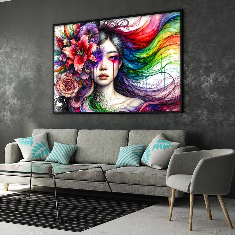 5D Diamond Painting – Aurora der Farben