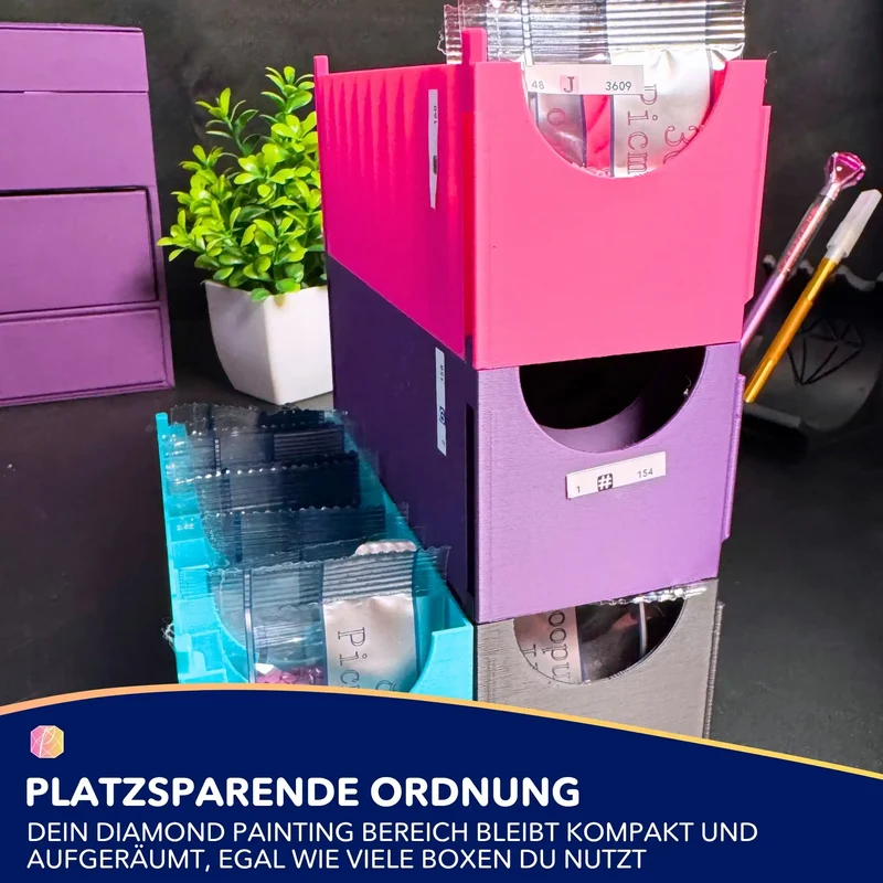 3D Aufbewahrung Zipptütenbox