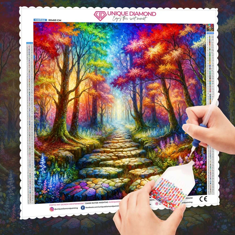 5D Diamond Painting – Pfad ins Farbenreich