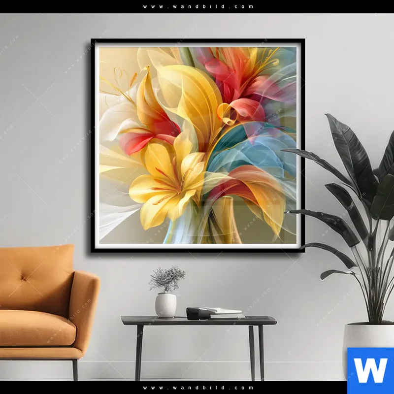Poster | Leuchtende Lilienträume | Quadrat